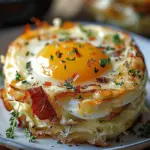 Baked Eggs Napoleon