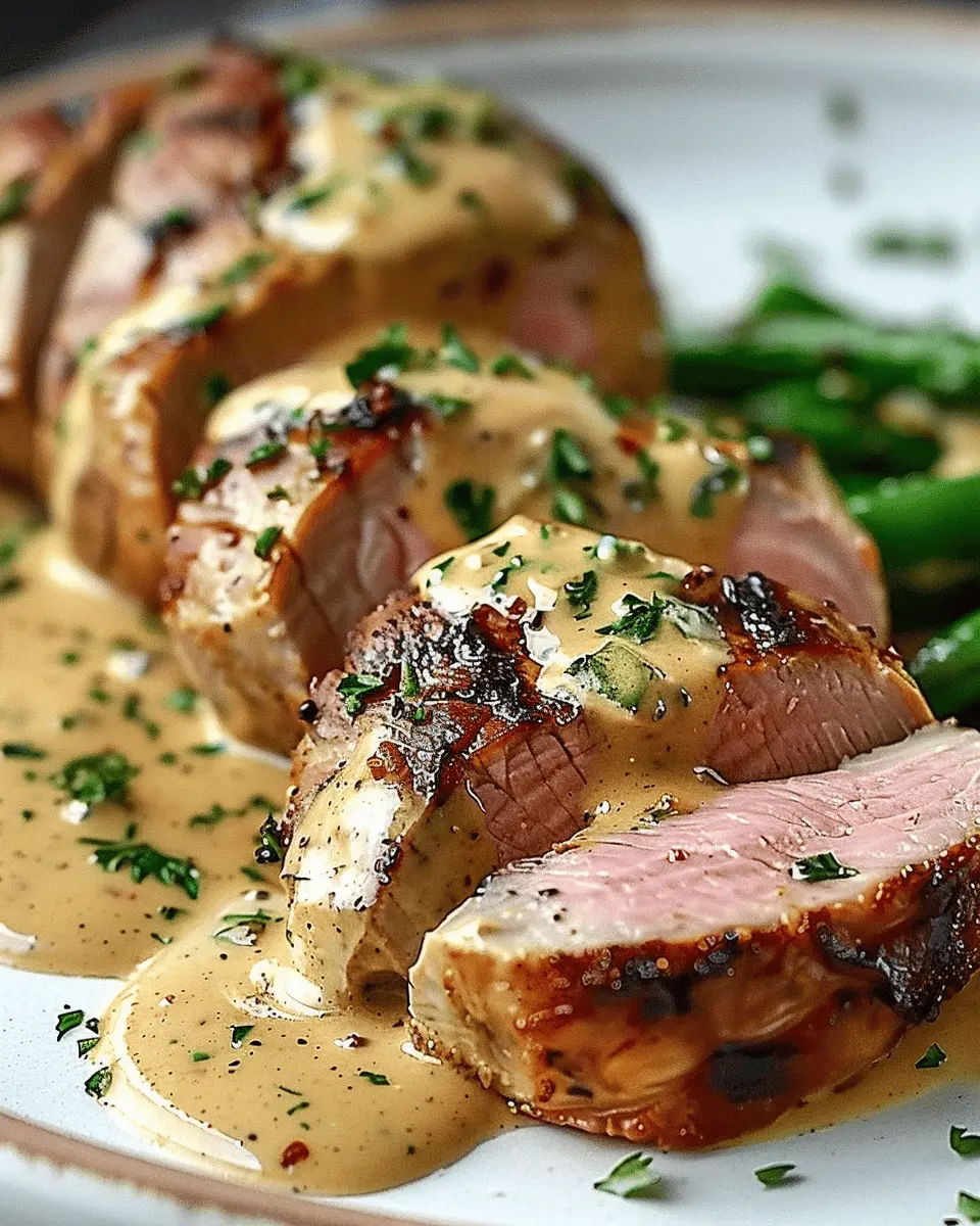 Best Ever Pork Tenderloin with Creamy Dijon Sauce Delight