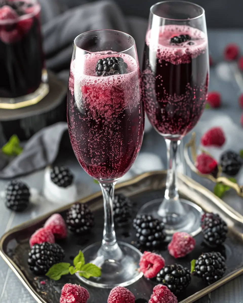 Blackberry Mimosa Magic: Easy Recipe for Sweet Morning Bliss