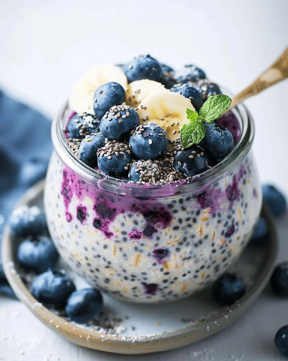 Blueberry Chia Overnight Oats: Easy, Delicious, and Nutritious