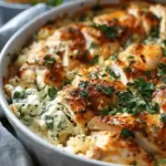 Dump-and-Bake Chicken Tzatziki Casserole