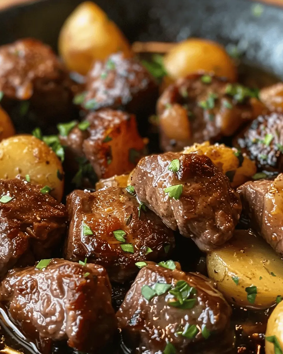 Garlic Butter Beef Bites with Potatoes: A Juicy Comfort Meal
