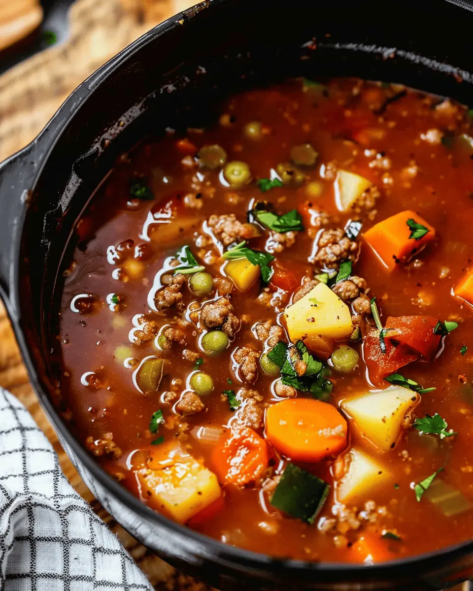 Hamburger Soup: Easy Comfort Food for Cozy Nights