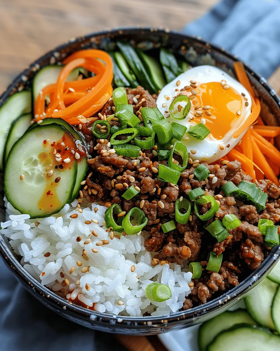 Korean Ground Beef Bowl: Easy, Flavorful Comfort Food Delight