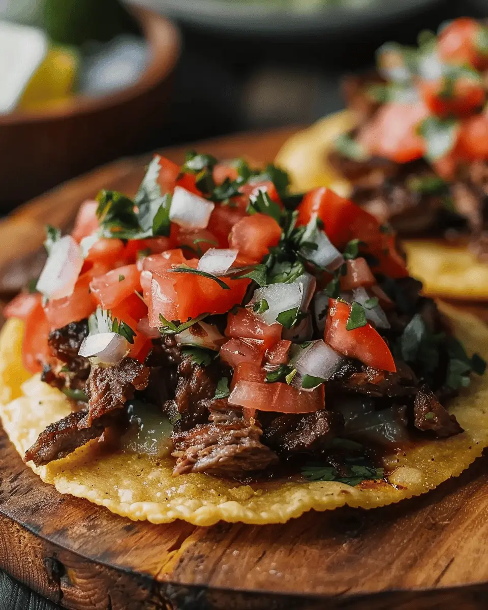 Mexican Tostadas de Carne Asada: Juicy Flavor with a Twist