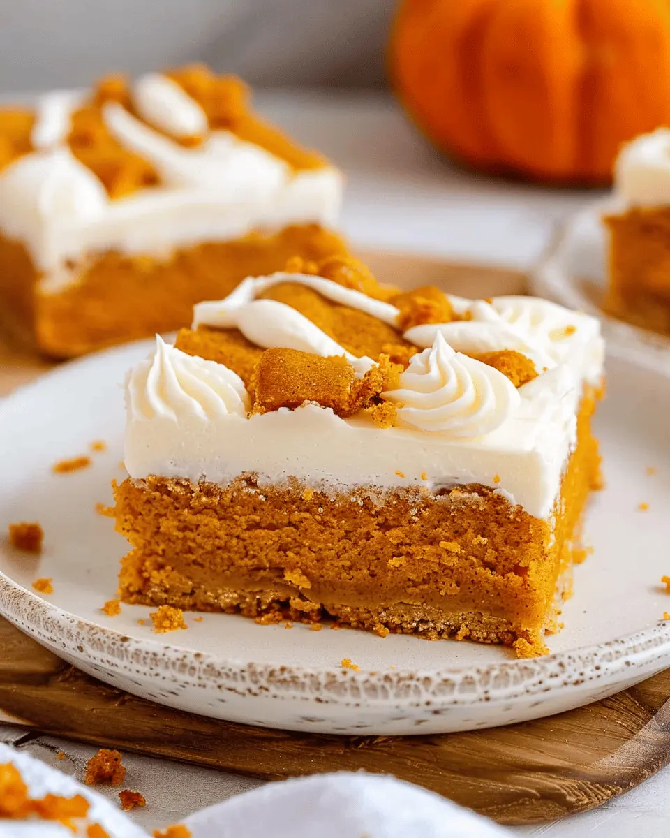 Pumpkin Bars with Cream Cheese Frosting: The Best Fall Treat