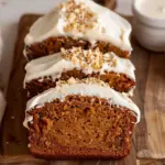 Pumpkin Bread with Cream Cheese Frosting