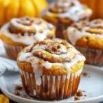 Pumpkin Cinnamon Roll Muffins