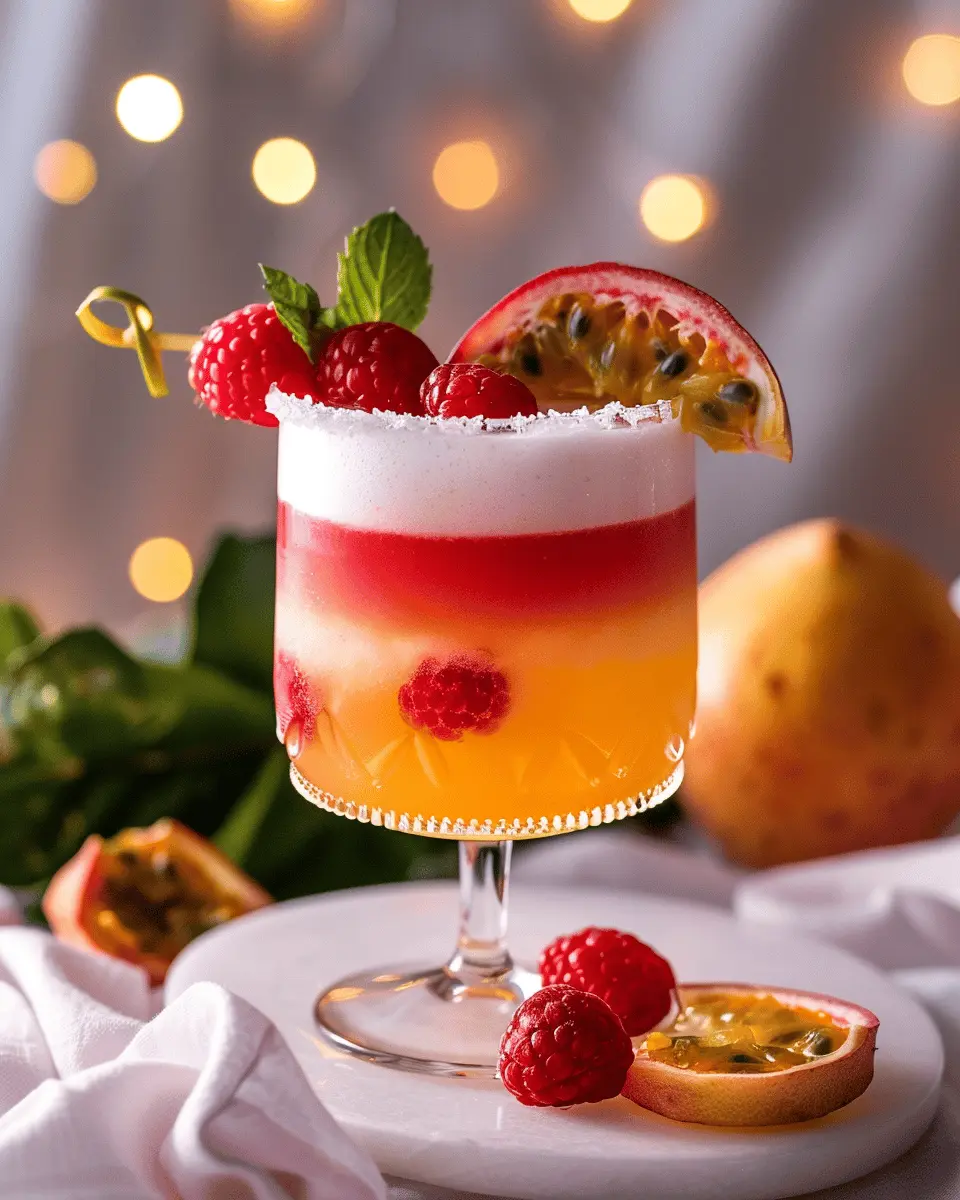 Raspberry Passionfruit Tequila Sour: A Refreshingly Unique Twist
