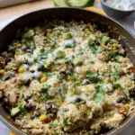 Salsa Verde Chicken & Rice Skillet