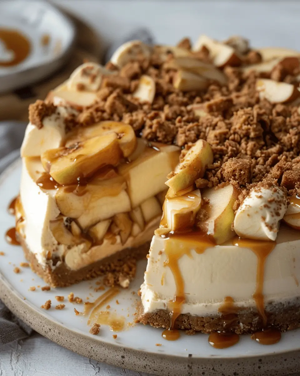 Salted Caramel Apple Pie Cheesecake: The Best Fall Indulgence