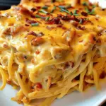 Spicy Southern Cheesy Chicken Spaghetti Casserole