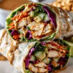Thai Peanut Chicken Wraps