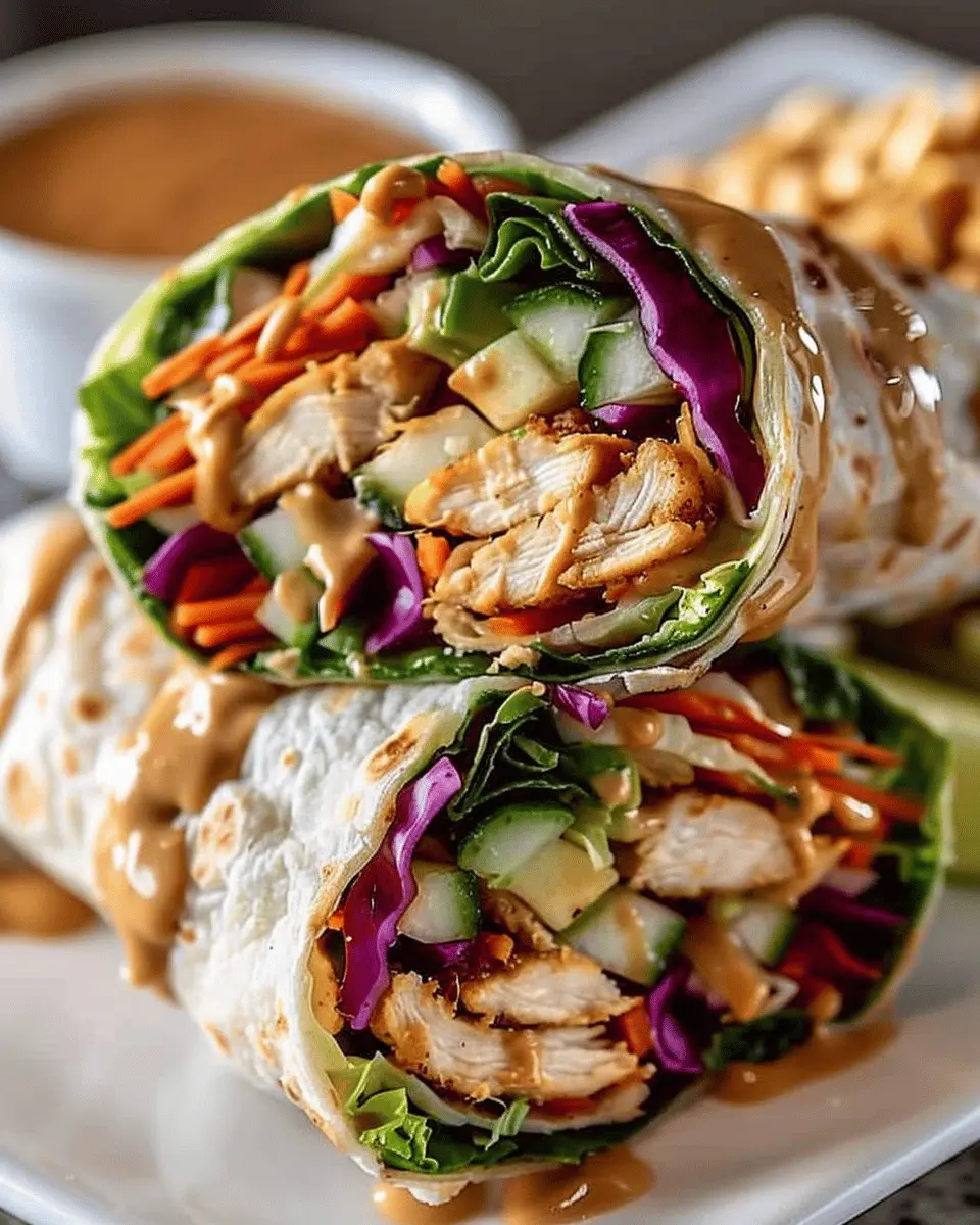 Thai Peanut Chicken Wraps: Easy and Delicious Homemade Delight