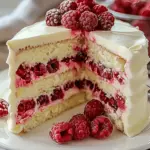 White Chocolate Raspberry Cake