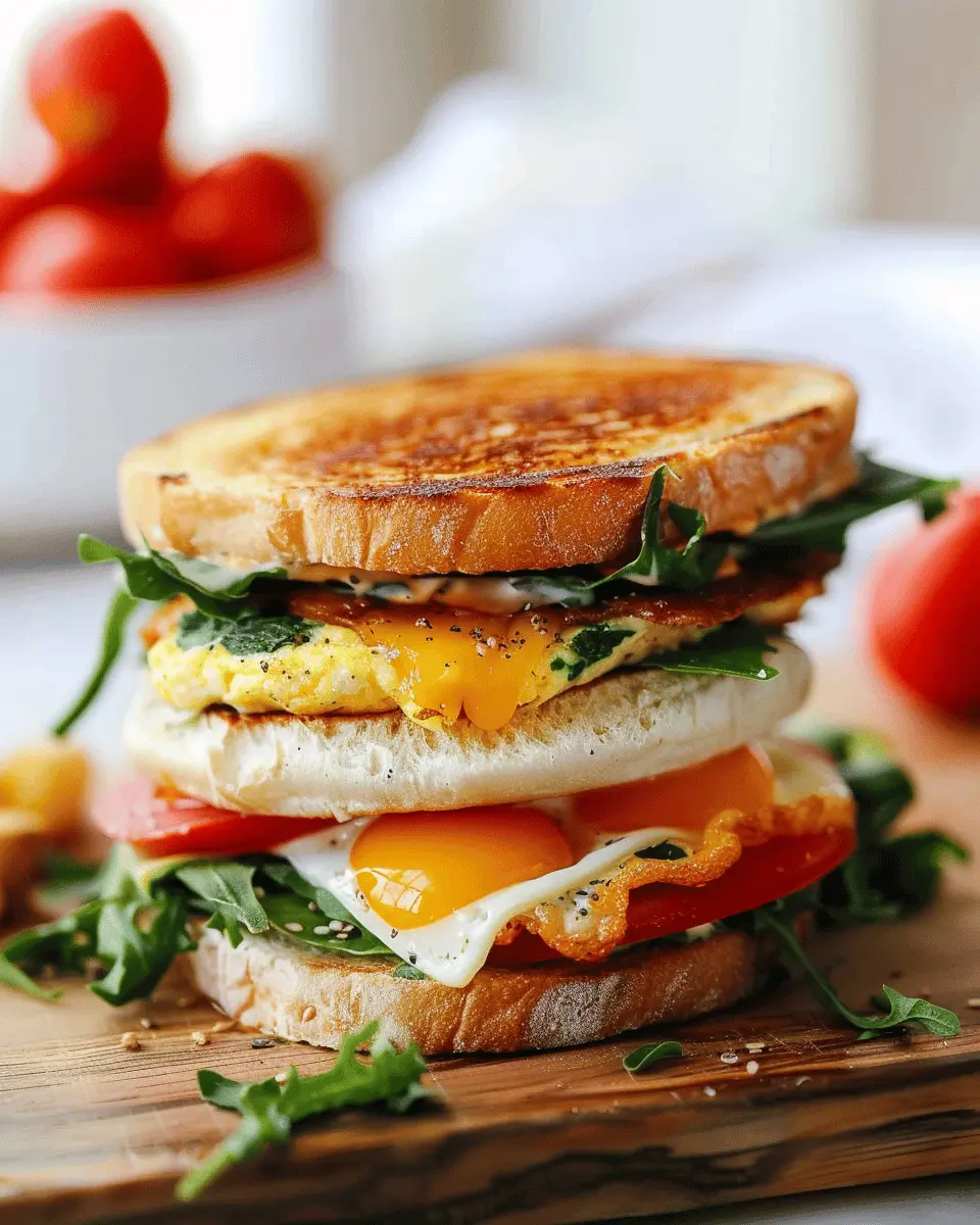 Healthy Breakfast Sandwich: A Delicious Twist with Turkey Bacon
