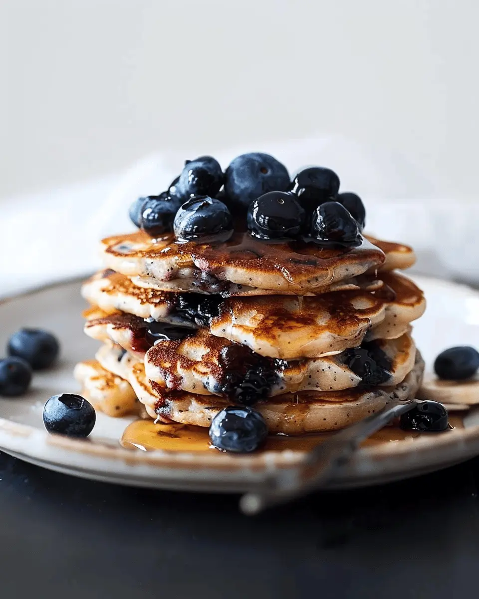 Blueberry Banana Pancakes: Easy Recipe with Turkey Bacon Delight