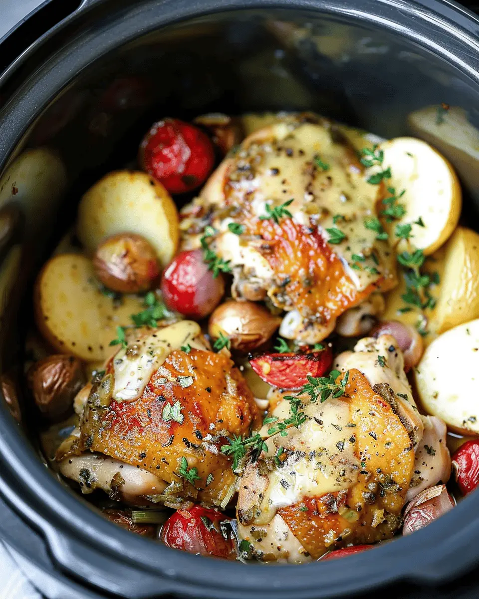 Slow Cooker Creamy Garlic Chicken and Veggies: A Heartwarming Delight