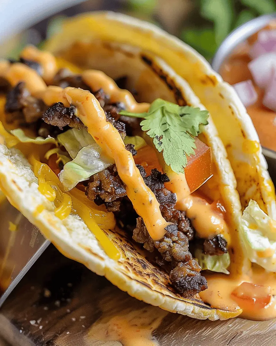 Smash Burger Tacos: Juicy Flavor with Turkey Bacon Delight
