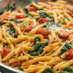 One-Pot Spinach Tomato Pasta