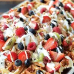 Fruity Breakfast Waffle Nachos