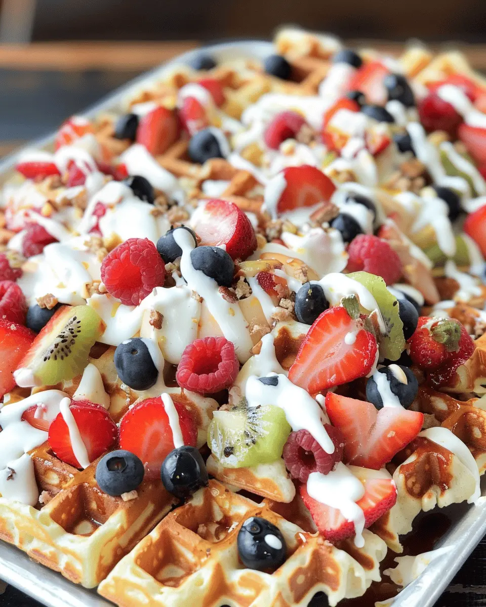 Fruity Breakfast Waffle Nachos: A Delightful Start to Your Day