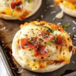 Easy Mini Breakfast Pizzas on English Muffins