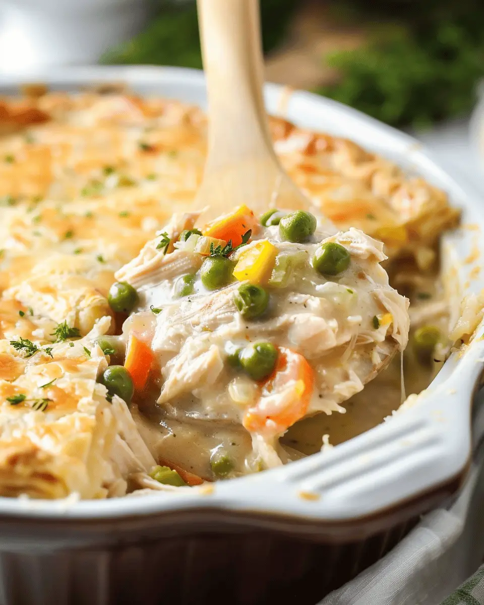 Easy Slow Cooker Chicken Pot Pie with Turkey Bacon Delight