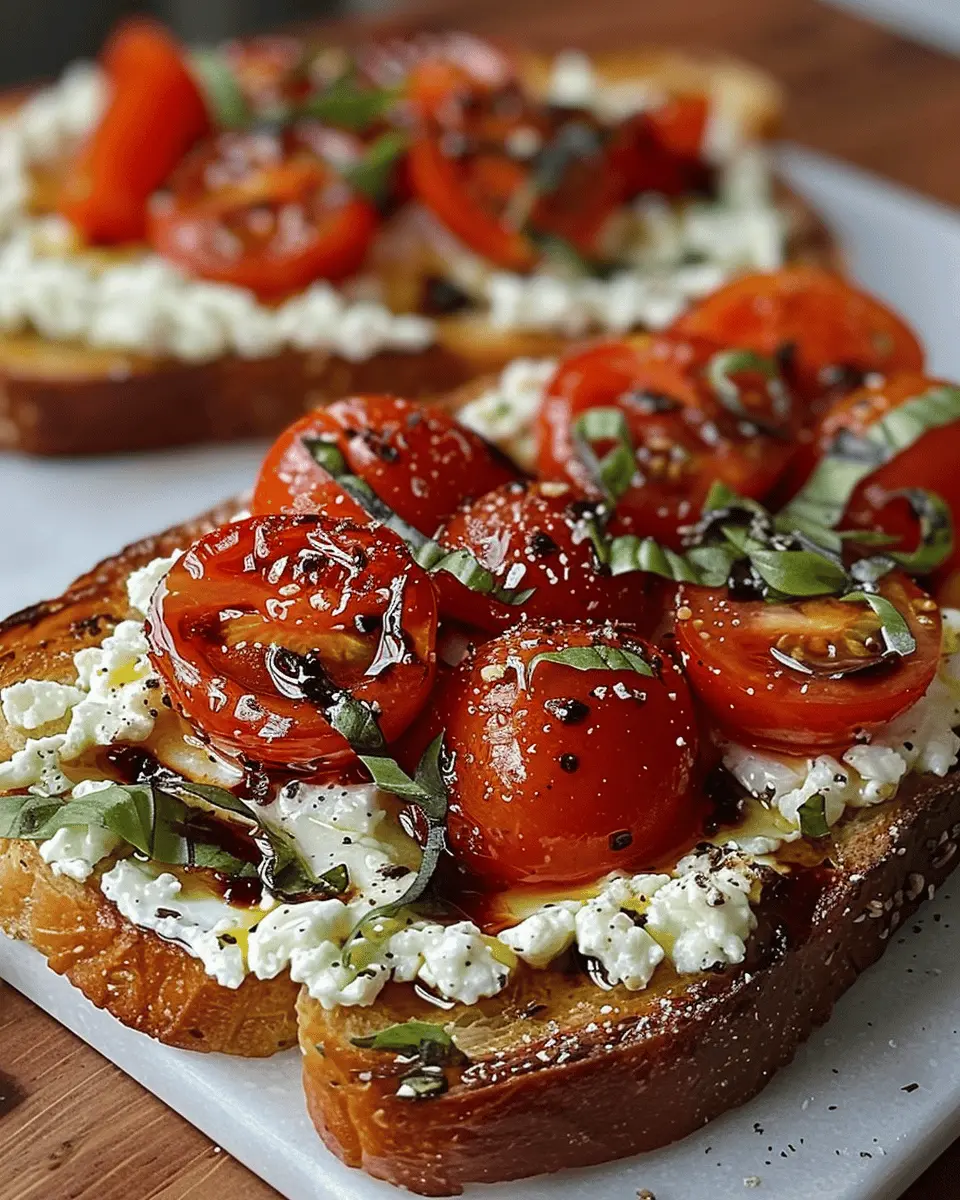 Caprese Cottage Cheese Toast: The Easy Flavor Boost You Need