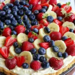Easy American Flag Fruit Pizza