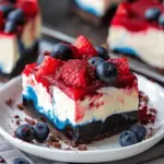 Red White and Blue Cheesecake Bars