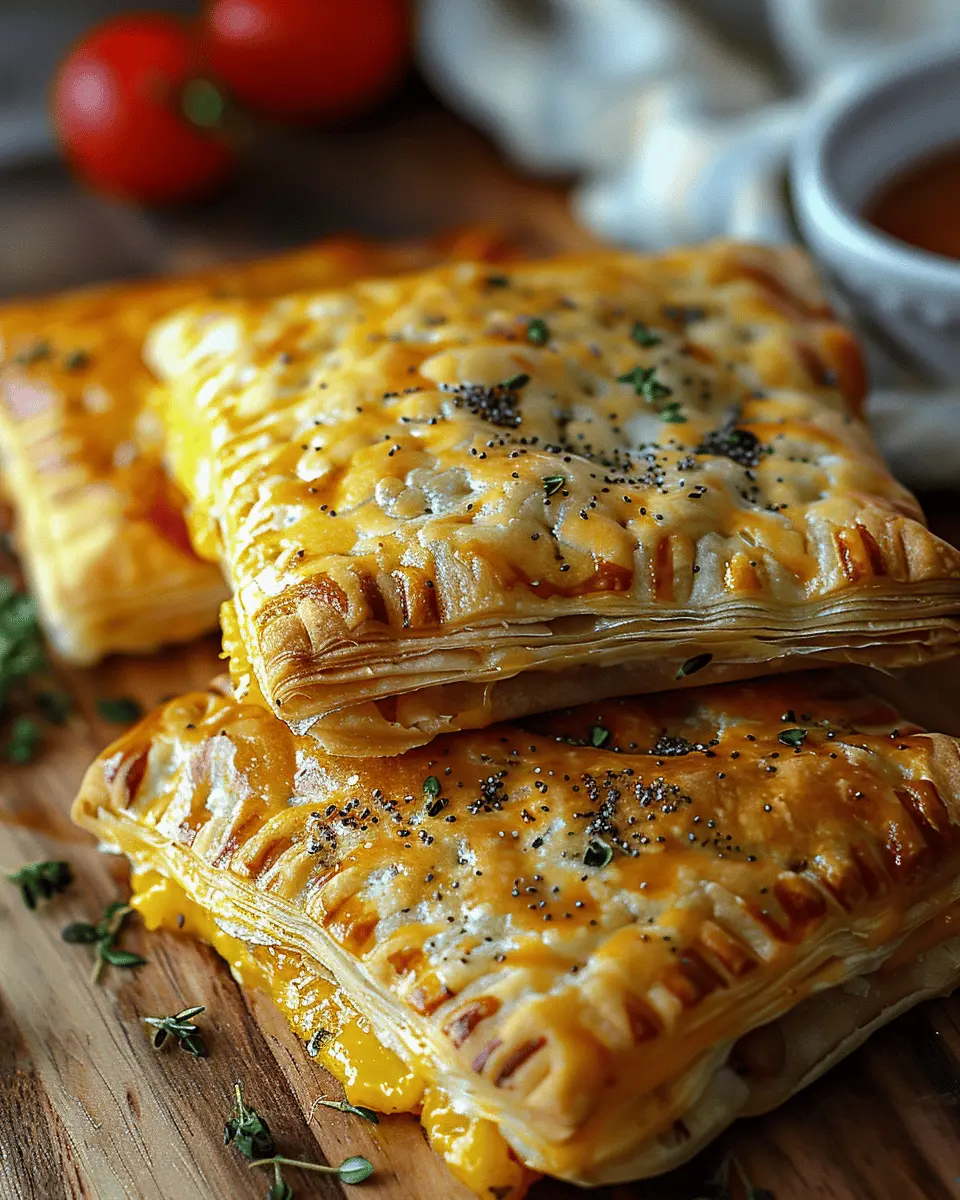 Savory Breakfast Pop-Tarts Made with Turkey Bacon and Cheese