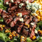 Grilled Balsamic Steak Salad with Gorgonzola & Corn