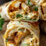 Low Carb Cheesy Garlic Chicken Wraps