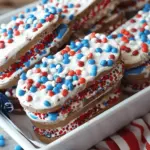 Patriotic Mini Ice Cream Sandwiches
