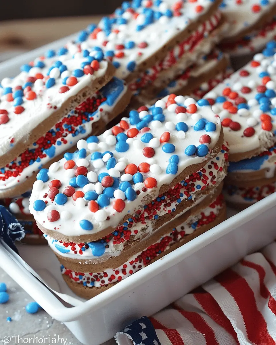 Patriotic Mini Ice Cream Sandwiches: Easy, Fun Treats for Summer