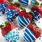Red, White & Blue Chocolate Covered Strawberries