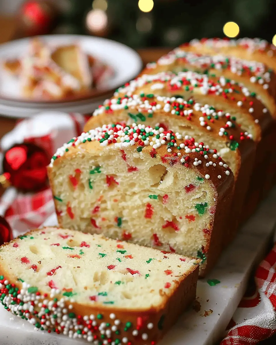 Christmas Sprinkle Buttermilk Bread: The Best Holiday Treat Recipe