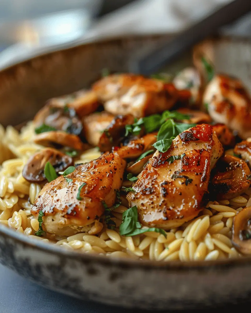 Marsala Chicken Orzo: A Savory Twist on Comfort Food Delight