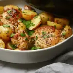 Slow Cooker Parmesan Garlic Chicken and Potatoes