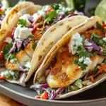 Fish Tacos with Cilantro Lime Slaw