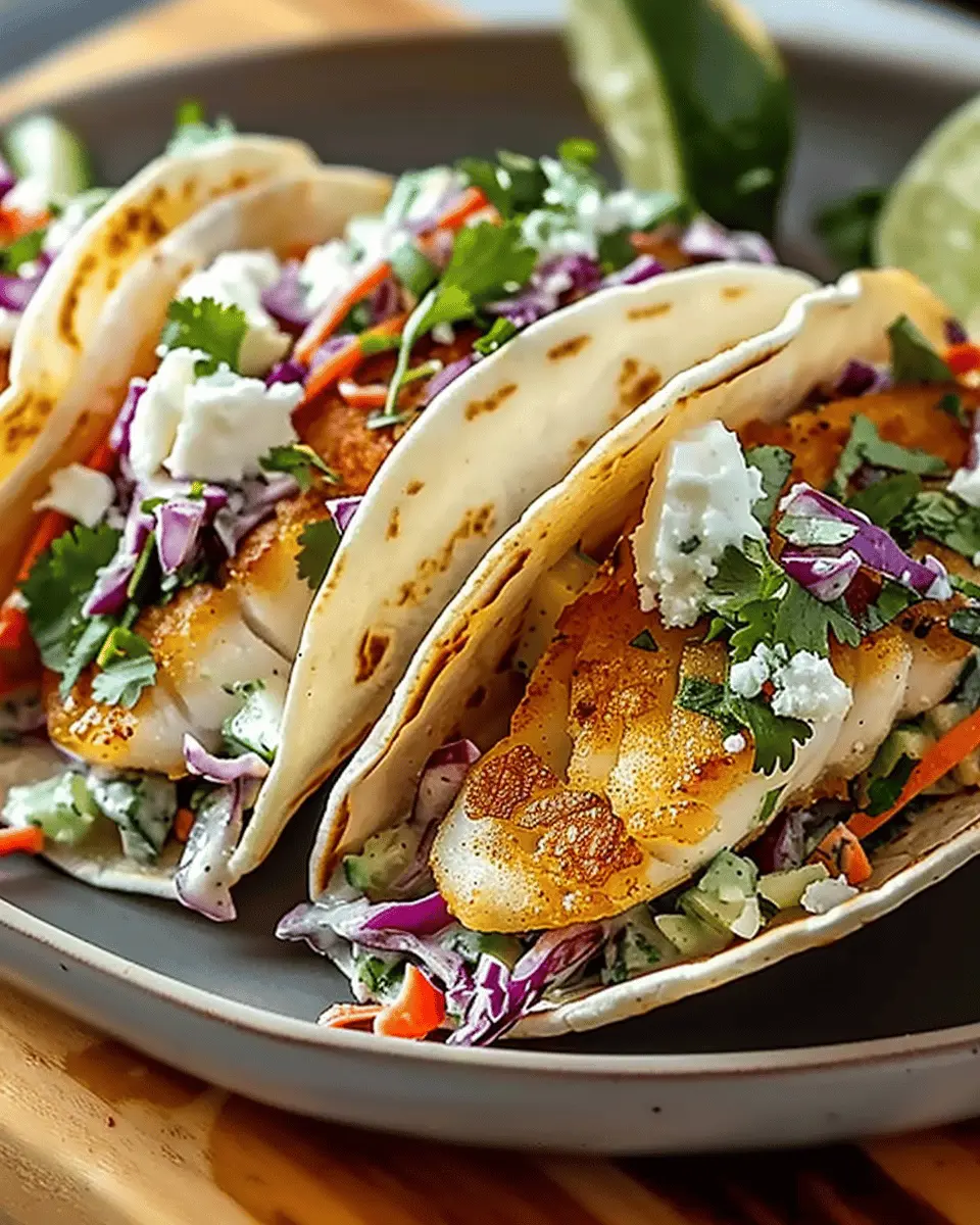 Fish Tacos with Cilantro Lime Slaw: Easy, Flavorful Delight