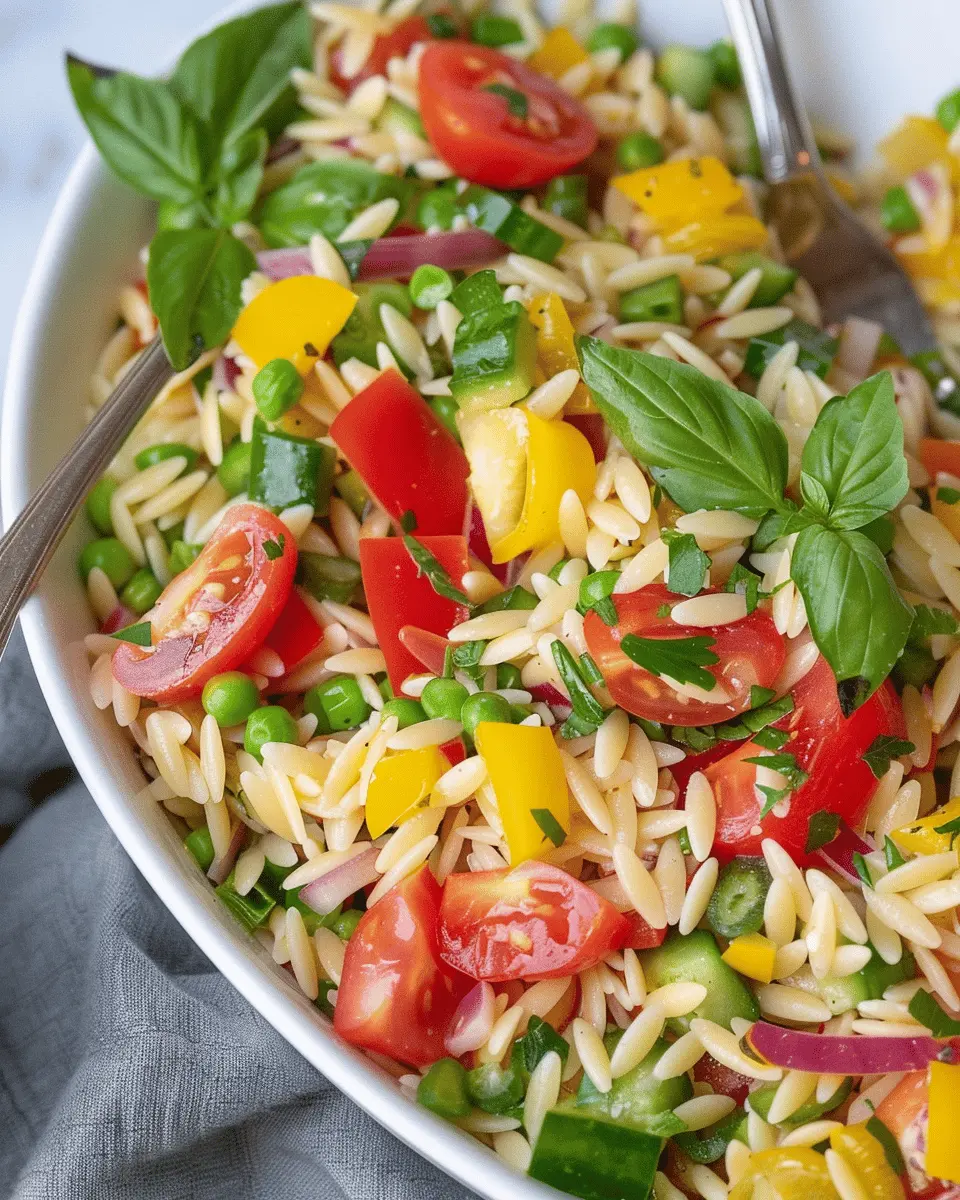 Summer Orzo Salad: Refreshing and Easy with Turkey Bacon Delight