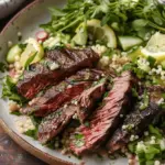 Grilled Skirt Steak with Lemon Herb Couscous Salad