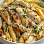 Healthy Garlic Parmesan Chicken Pasta