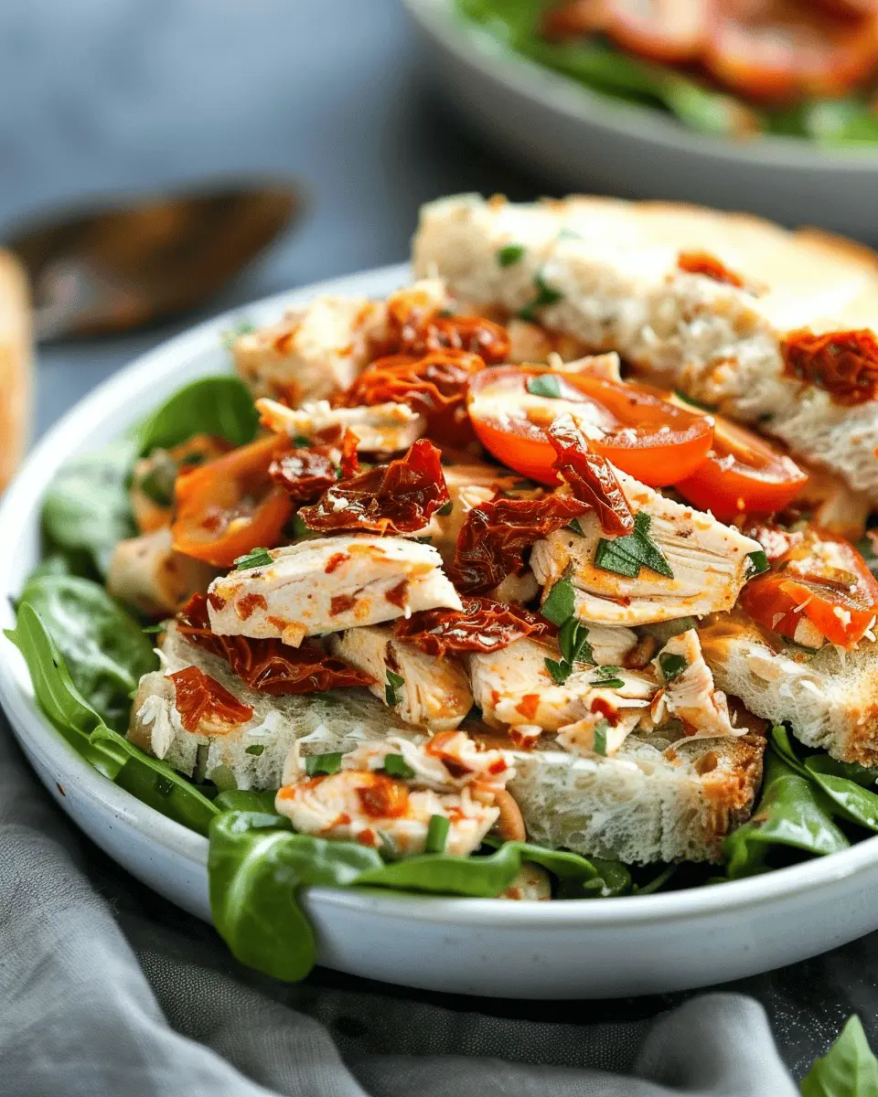 Sun-Dried Tomato Chicken Salad: Easy, Flavorful, and Healthy Delight