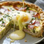 Eggs Benedict Quiche with Hollandaise Sauce