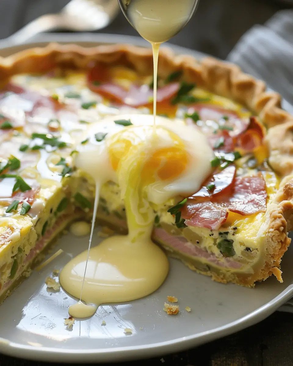Eggs Benedict Quiche with Hollandaise Sauce: A Delicious Twist