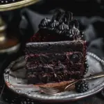 Spooky Black Velvet Halloween Cake