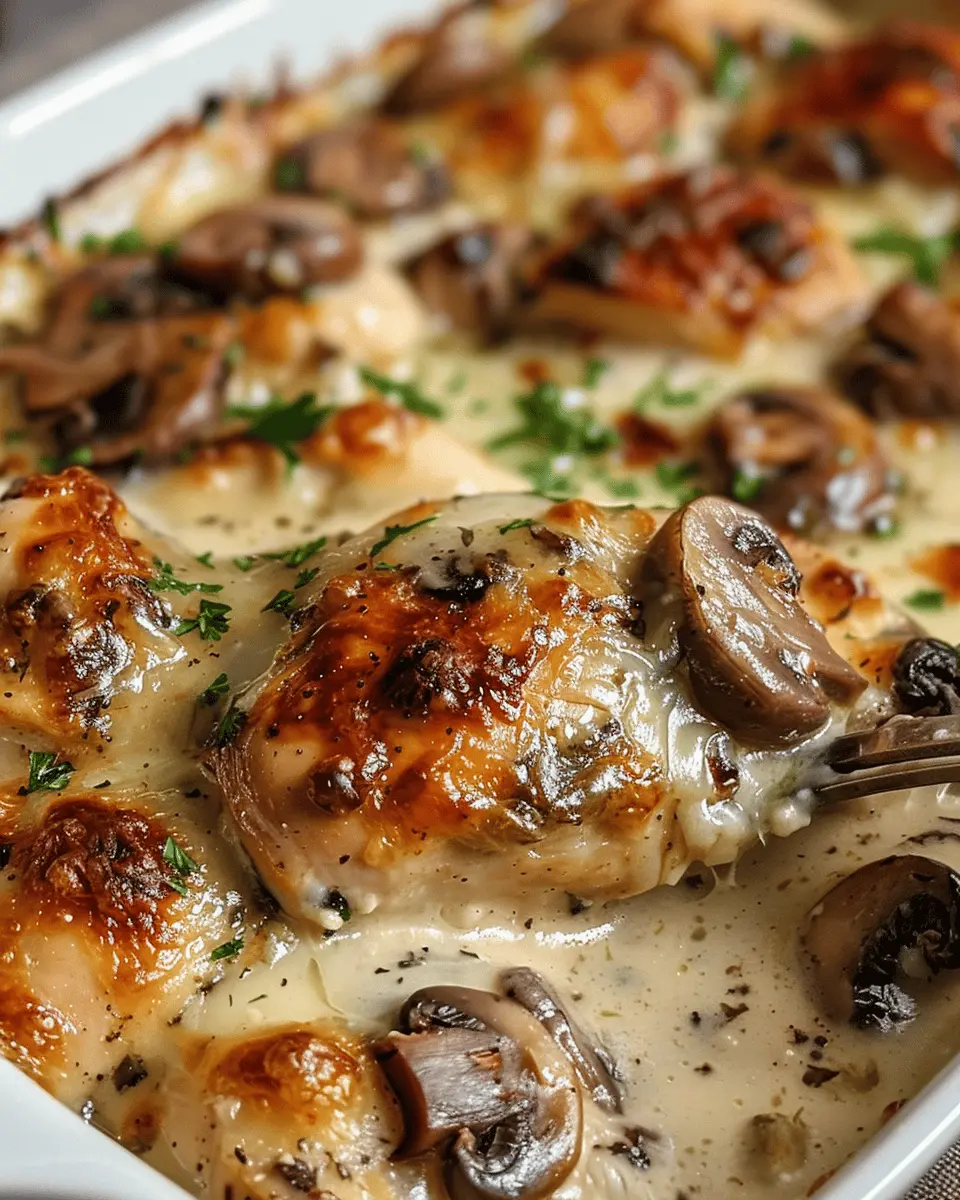 Keto Garlic Mushroom Chicken Casserole: A Cozy, Low-Carb Delight